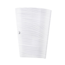 B2B Spec 91856A - 1 LT Wall Light w/ Chrome Finish &  Striped Satinated White Glass