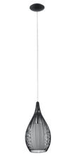 B2B Spec 92252A - 1 LT Pendant w/ a Black Finish & Opal Glass Shade