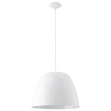 B2B Spec 92719A - 1 LT Pendant w/ White Finish & Glossy White Dome Metal Shade