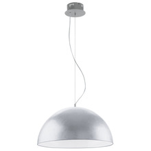 B2B Spec 92955A - 1 LT Pendant w/ Silver Finish & Silver Dome Metal Shade
