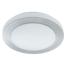 B2B Spec 93288A - 1 LT Integrated LED Ceiling Light w/ Brushed Aluminum Finish & White Plastic Diffuser