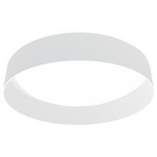 B2B Spec 93388A - 1 LT Integrated LED Ceiling Light w/ White Fabric Shade & White Plastic Diffuser