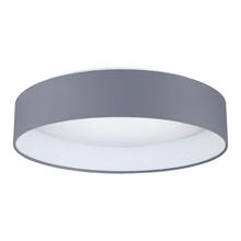 B2B Spec 93396A - 1 LT Integrated LED Ceiling Light w/ White Finish, White Diffuser & Charcoal Grey Shade