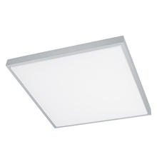 B2B Spec 93775A - 1 LT Integrated LED Ceiling Light w/ Brushed Aluminum Finish & White Plastic Shade