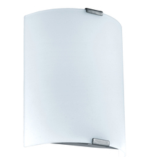 B2B Spec 94598A - 1 LT Integrated LED Wall Light w/ Silver Finish & White Glass Shade