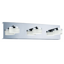 B2B Spec 94653A - 3 LT LED Bath/Vanity Light w/ Chrome Finish & Clear & Satin Acrylic Shades