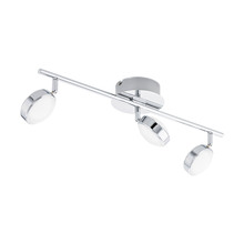 B2B Spec 95631A - 3 LT LED Track Light w/ Chrome Finish & Satin Acrylic Adjustable Shades
