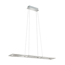 B2B Spec 96816A - 1 LT Integrated LED Adjustable Pendant w/ Matte Nickel Finish & White Diffuser