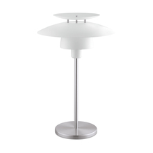 B2B Spec 98109A - 1 LT Table Lamp w/ Satin Nickel Finish & White Shade