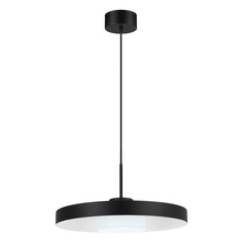 B2B Spec 98165A - 1 LT Integrated LED Pendant w/ Black Finish & Black & White Shade