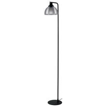 B2B Spec 98387A - 1 LT Floor Lamp w/ Black Finish & Metallic Smoked Glass Shade