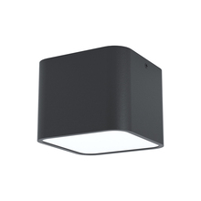 B2B Spec 99283A - 1 LT Square Ceiling Light w/ a Black Finish & White Diffuser