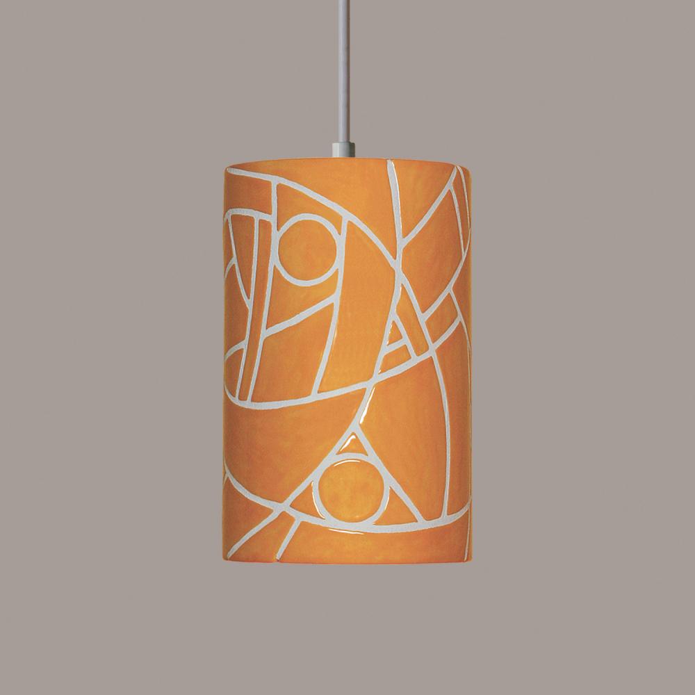 Picasso Pendant Sunflower Yellow (White Cord & Canopy)