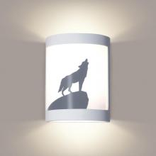 A-19 F200H-WETST-S1 - Lone Wolf Wall Sconce: Midnight Granite (Wet Sealed Top)