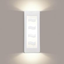 A-19 G1A-1LEDE26 - White Serenity Wall Sconce with LED bulb included