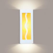 A-19 G1B-WETST-1LEDE26 - Amber Wave Wall Sconce (Wet Sealed Top, E26 Base LED (Bulb included))