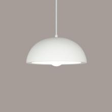 A-19 P301-PO-WCC-1LEDE26 - Thera Pendant: Poppy Orange (White Cord & Canopy)