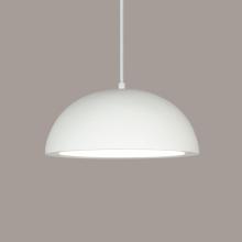 A-19 P302-M1-WCC-1LEDE26 - Gran Thera Pendant: Weathered Iron (White Cord & Canopy)