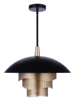 Craftmade P1010FBMG-LED - LED 1 Light 19" Dome with Mesh Tiers Pendant