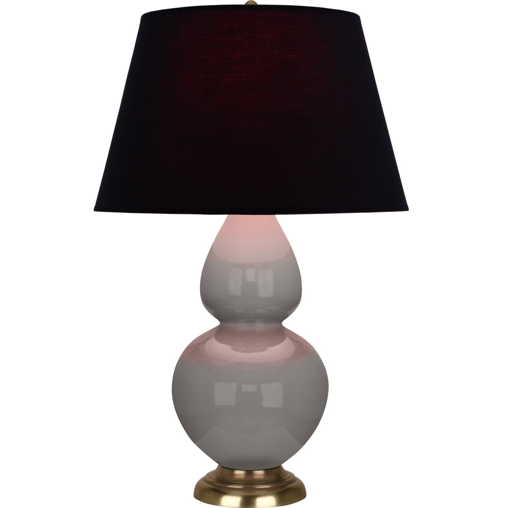 Smokey Taupe Double Gourd Table Lamp