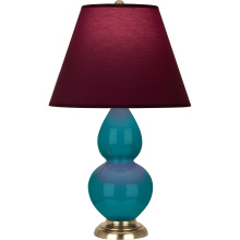 Robert Abbey 1771P - Peacock Small Double Gourd Accent Lamp