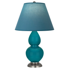 Robert Abbey 1773B - Peacock Small Double Gourd Accent Lamp