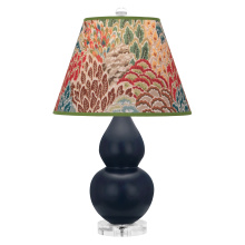 Robert Abbey MMB53F - Matte Midnight Blue Small Double Gourd Accent Lamp