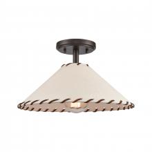 ELK Home Plus 90270/1 - Marion 14'' Wide 1-Light Semi Flush Mount - Oil Rubbed Bronze