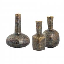 ELK Home Plus S0807-9776/S3 - Fowler Vase - Set of 3 Patinated Brass (2 pack)