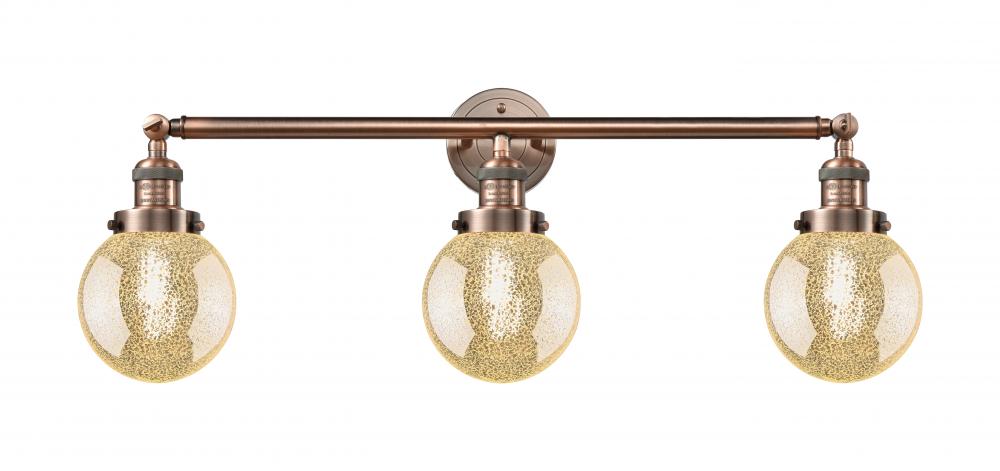 Beacon - 3 Light - 30 inch - Antique Copper - Bath Vanity Light