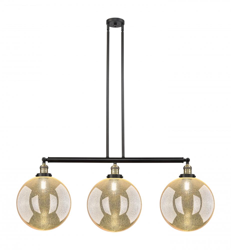 Beacon - 3 Light - 44 inch - Black Antique Brass - Stem Hung - Adjustable Island Light