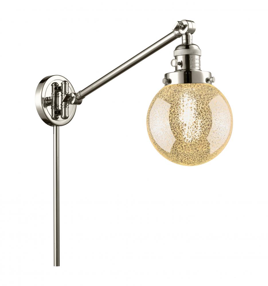 Beacon - 1 Light - 6 inch - Polished Nickel -Adjustable Swing Arm