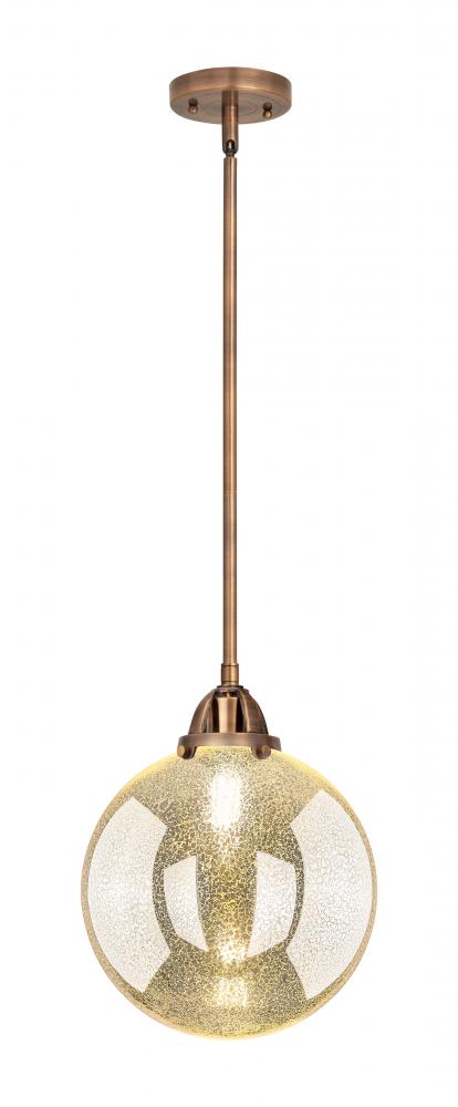 Beacon - 1 Light - 10 inch - Antique Copper - Cord hung - Mini Pendant