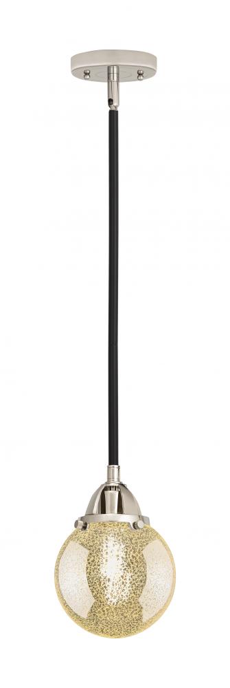 Beacon - 1 Light - 6 inch - Black Polished Nickel - Cord hung - Mini Pendant