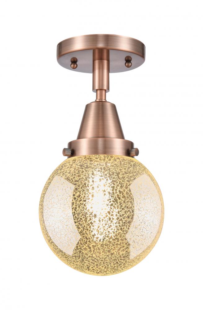 Beacon - 1 Light - 6 inch - Antique Copper - Flush Mount