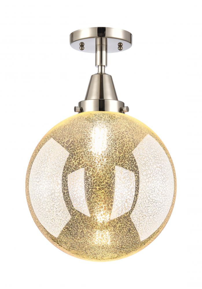 Beacon - 1 Light - 10 inch - Polished Nickel - Flush Mount