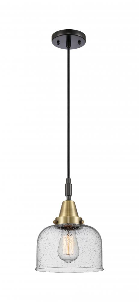 Bell - 1 Light - 8 inch - Black Antique Brass - Mini Pendant