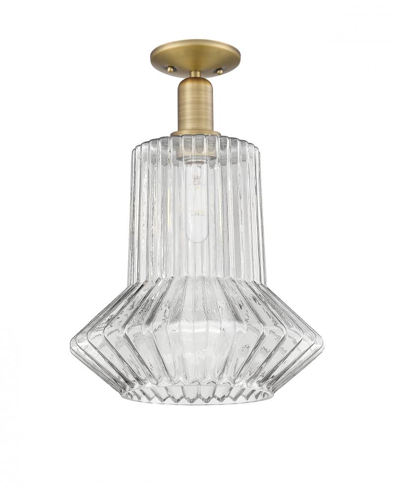 Springwater - 1 Light - 12 inch - Antique Copper - Semi-Flush Mount