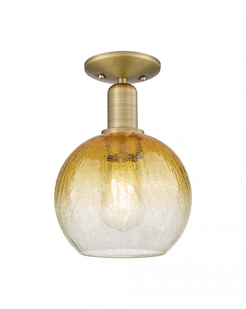 Brookhaven Globe - 1 Light - 6 inch - Oil Rubbed Bronze - Semi-Flush Mount