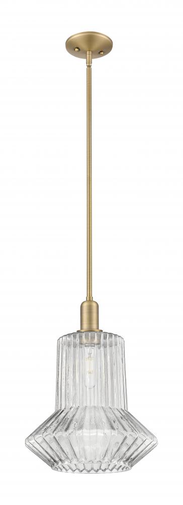 Springwater - 1 Light - 12 inch - Black Antique Brass - Stem hung - Mini Pendant