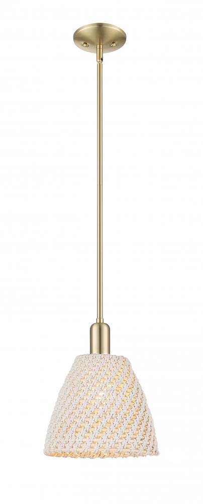Bristol Natural - 1 Light - 6 inch - Brushed Champagne Bronze - Mini Pendant