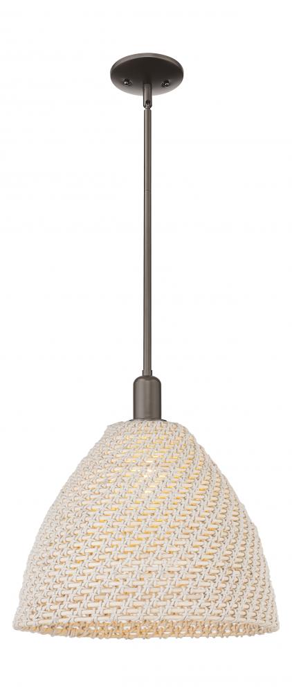 Bristol Natural - 1 Light - 6 inch - Oil Rubbed Bronze - Mini Pendant
