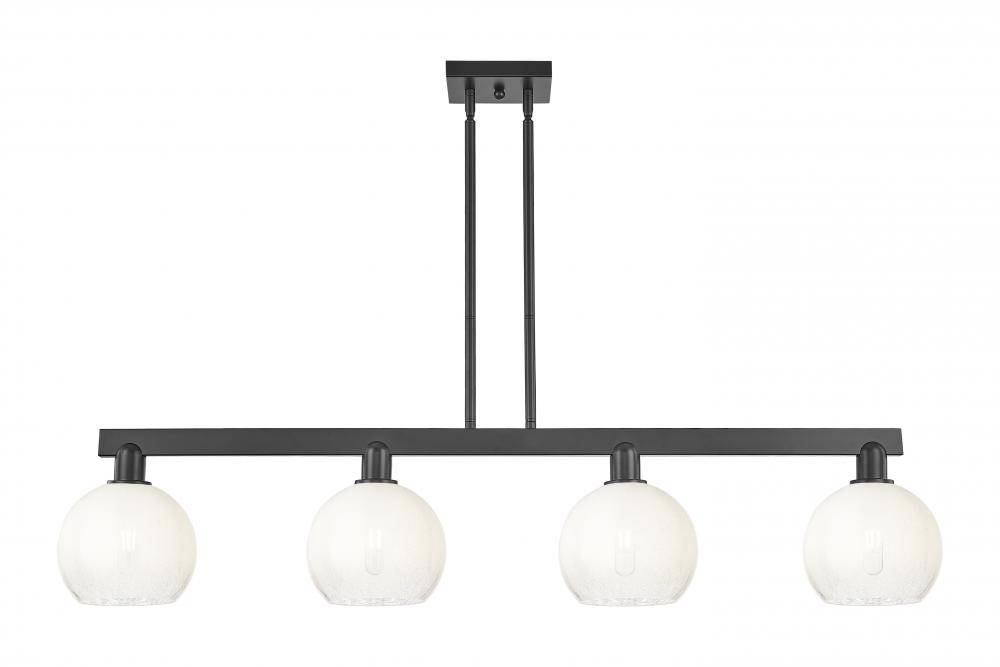 Brookhaven Globe - 4 Light - 48 inch - Matte Black - Cord hung - Island Light