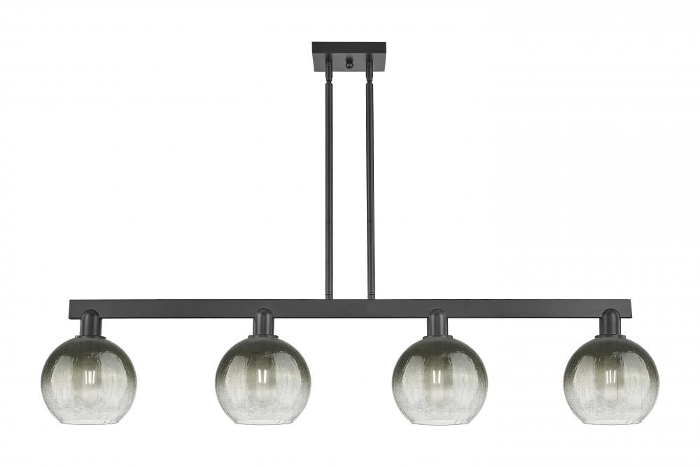 Brookhaven Globe - 4 Light - 48 inch - Matte Black - Cord hung - Island Light