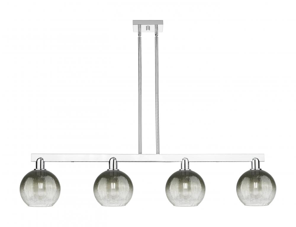 Brookhaven Globe - 4 Light - 48 inch - Polished Chrome - Cord hung - Island Light