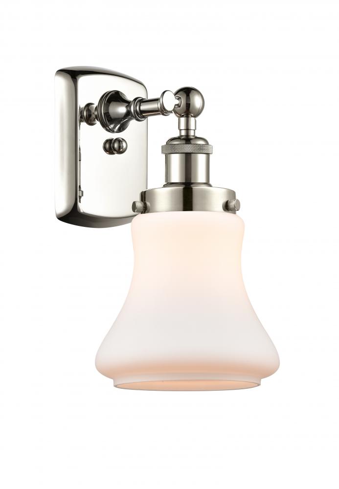 Bellmont - 1 Light - 6 inch - Polished Nickel - Sconce