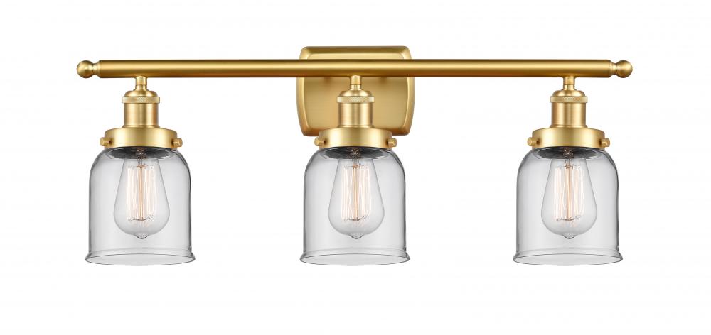 Bell - 3 Light - 26 inch - Satin Gold - Bath Vanity Light
