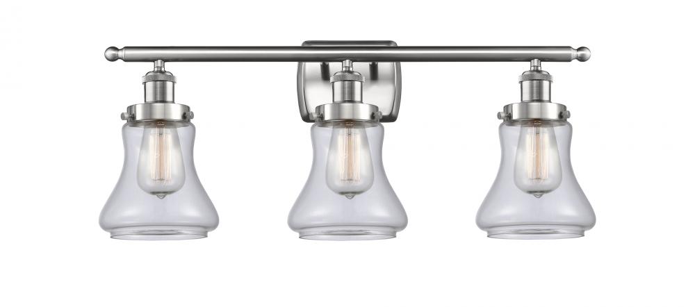 Bellmont - 3 Light - 26 inch - Brushed Satin Nickel - Bath Vanity Light