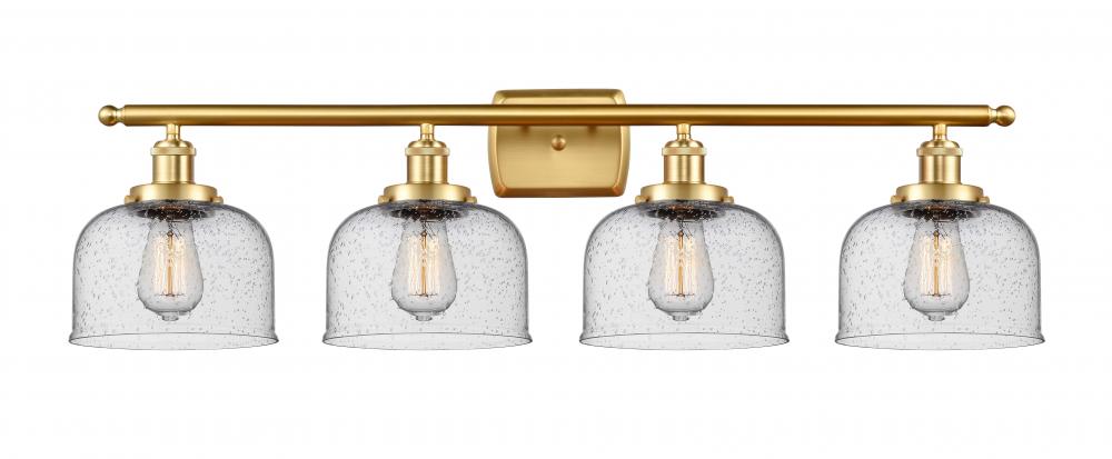 Bell - 4 Light - 38 inch - Satin Gold - Bath Vanity Light