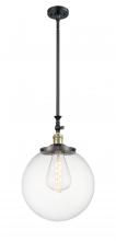 Innovations Lighting 206-BAB-G202-14 - Beacon - 1 Light - 12 inch - Black Antique Brass - Stem Hung - Adjustable Mini Pendant